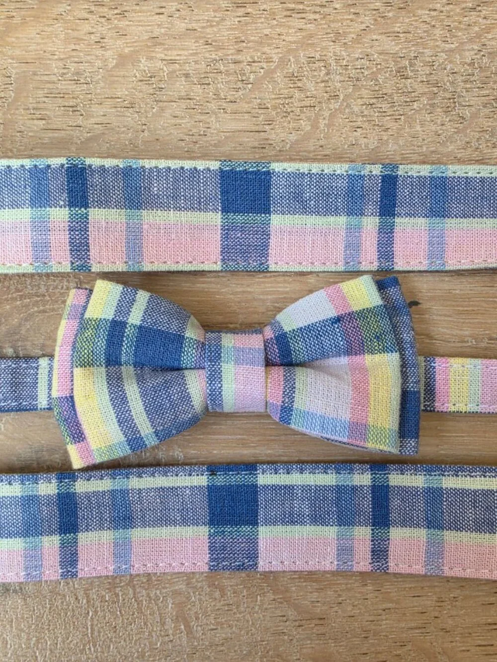 Janie & Jack Plaid Suspenders + Bow Tie Set (0-2T Baby/Toddler)